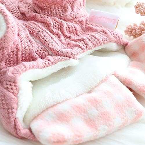 Suéter de princesa para perros pequeños, camisa gruesa, ropa a cuad...
