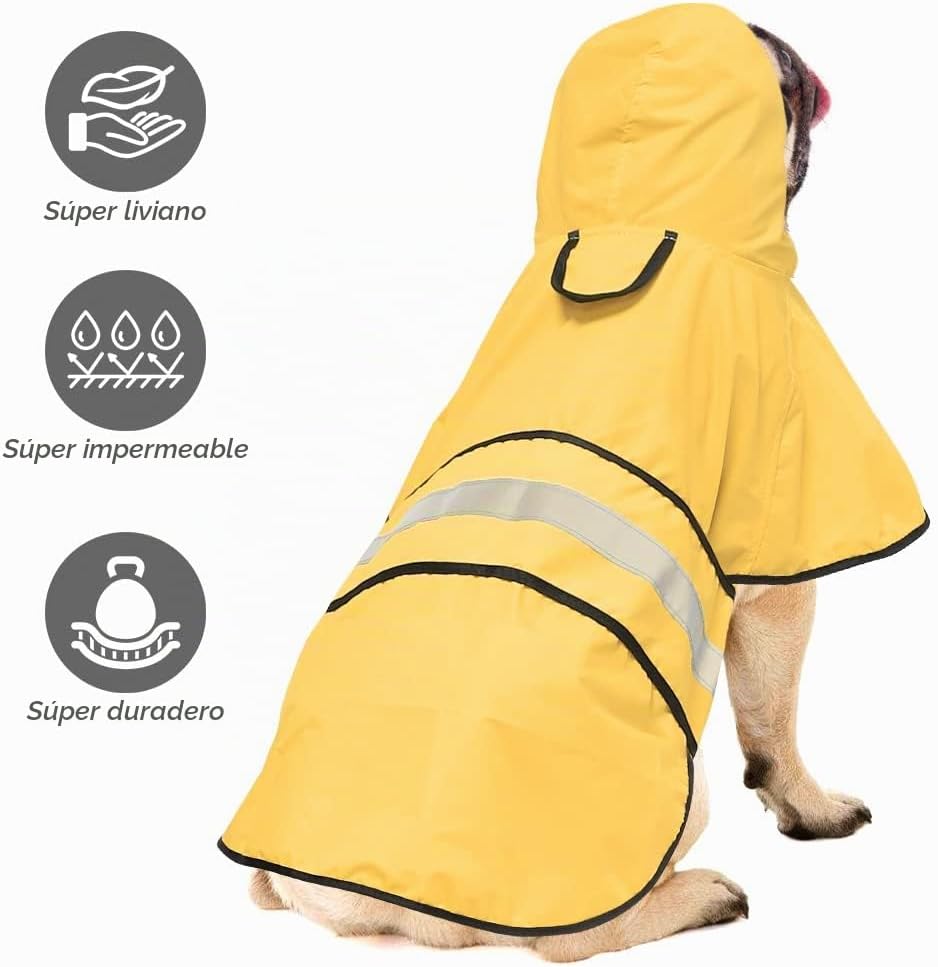 Ezierfy Abrigos Impermeables Reflectantes para Perros - Chaqueta Im...