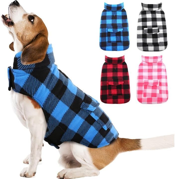 Kuoser Abrigo de Invierno para Perro, Chaqueta de Forro Polar Resis...