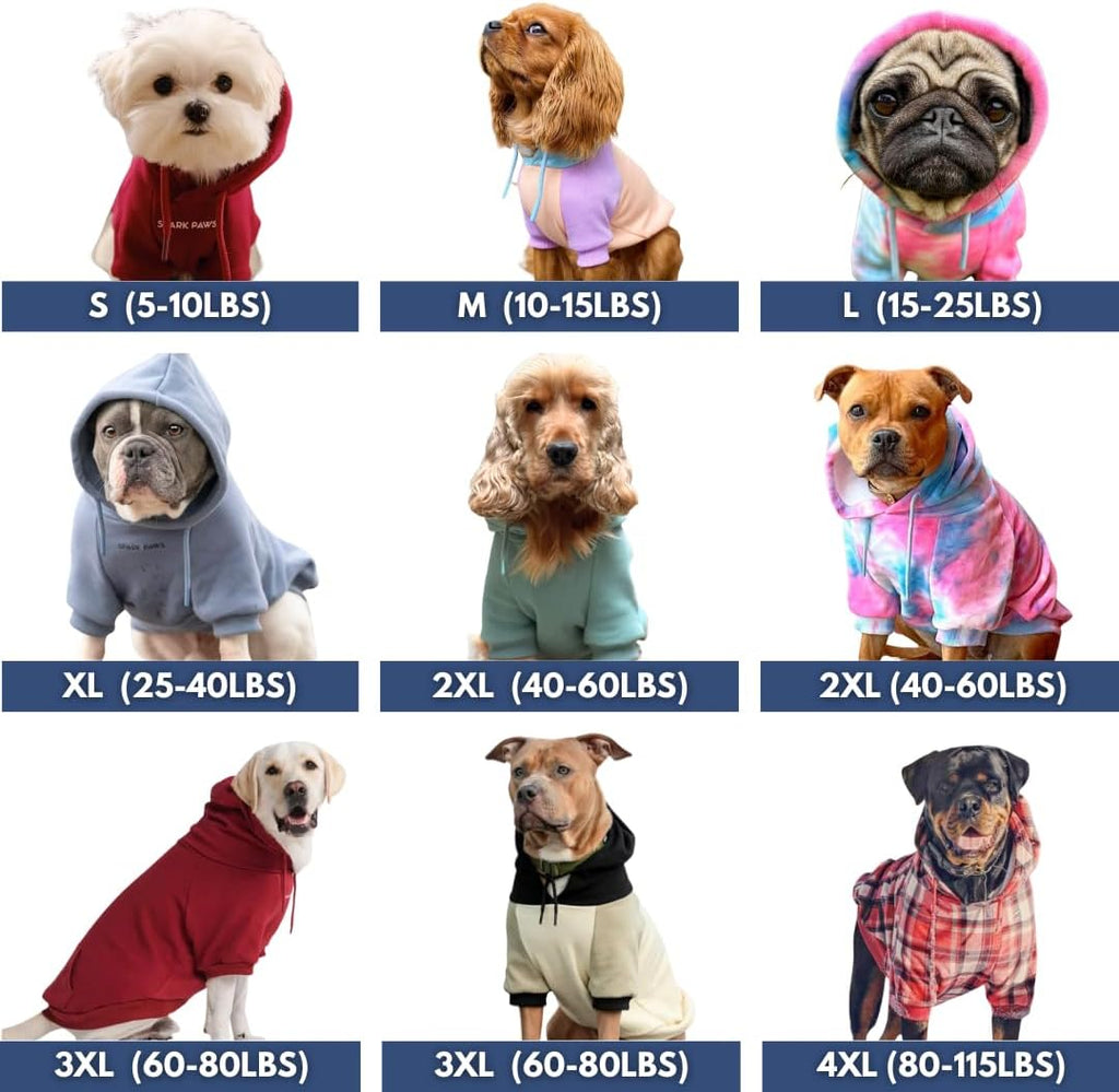 Spark Paws Sudadera con capucha para perro, suéter de primera calid...