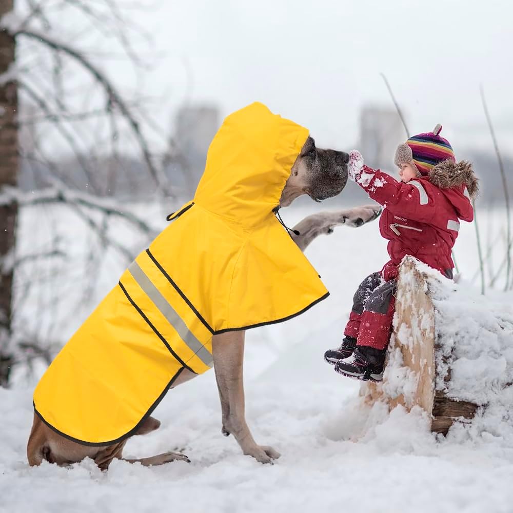 Ezierfy Abrigos Impermeables Reflectantes para Perros - Chaqueta Im...