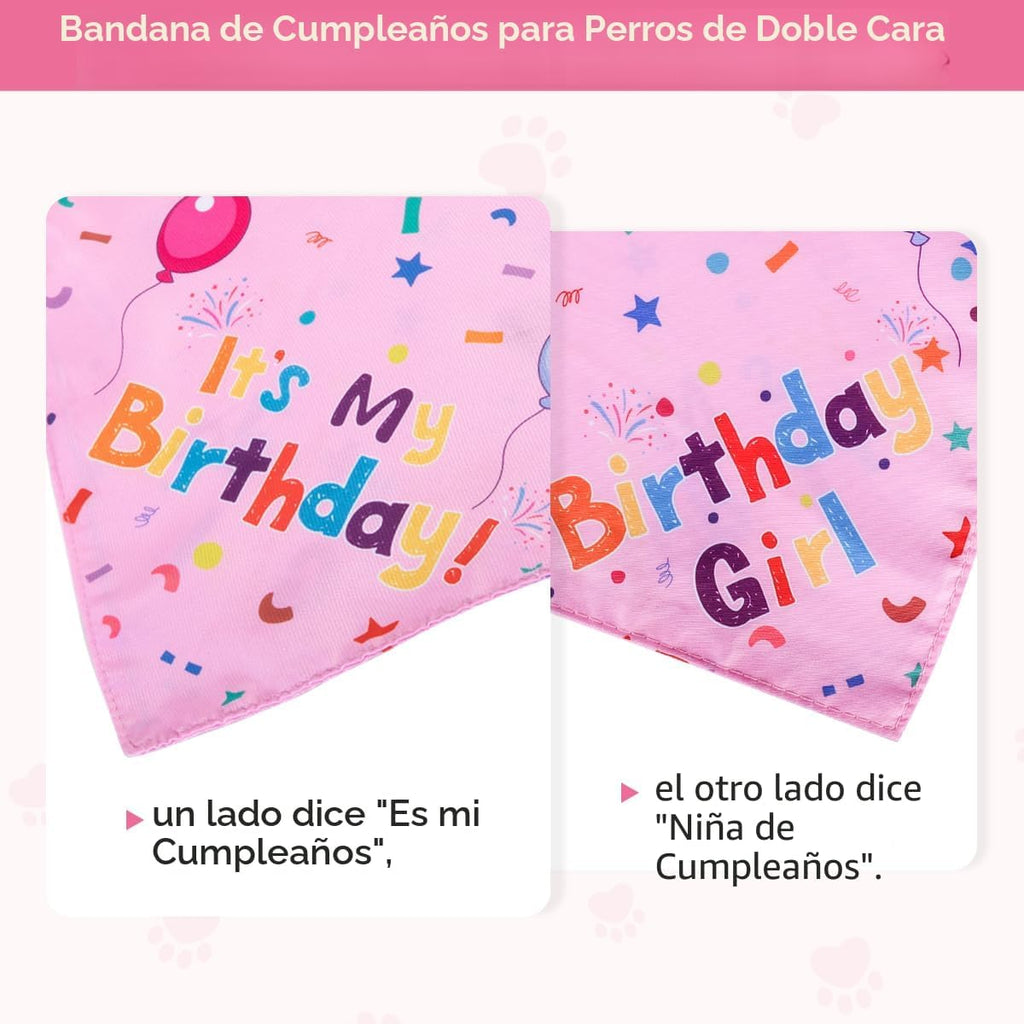 Yicostar Decoraciones de cumpleaños para perros, sombrero de cumple...