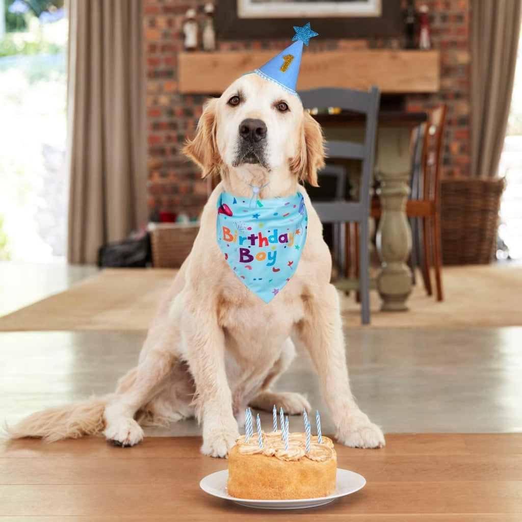 Yicostar Suministros de fiesta de cumpleaños para perros, juego de...
