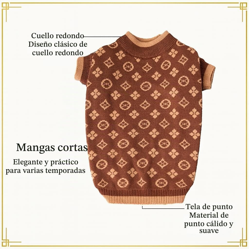 Everything Chic Suéter de Lujo para Perros \u2013 Traje de Mascota...