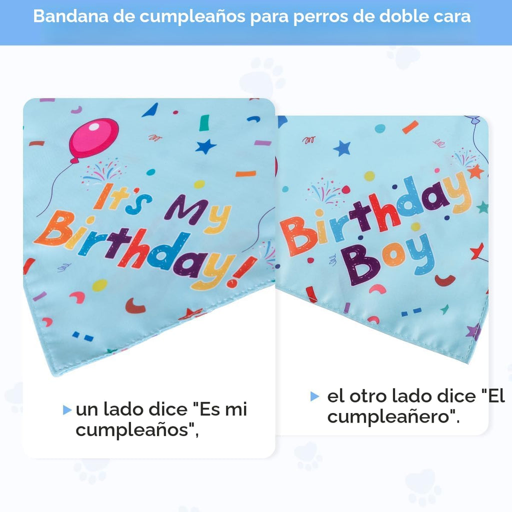 Yicostar Suministros de fiesta de cumpleaños para perros, juego de...