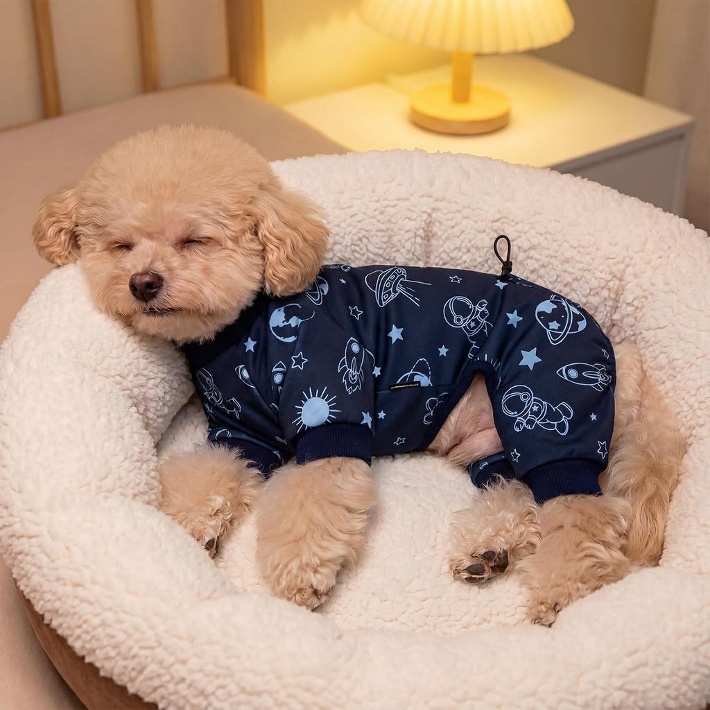 XPUDAC Paquete de 4 pijamas para perros, ropa suave para cachorros...
