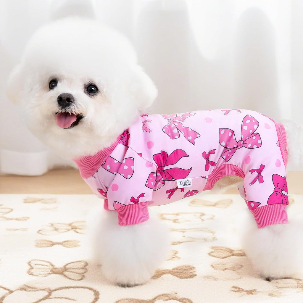 XPUDAC 4 Piezas Pijamas para Perro Suaves y Elásticos Monos para Ca...