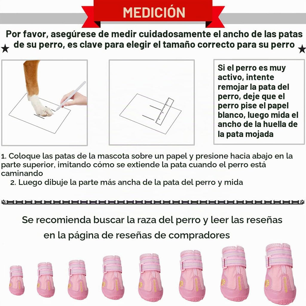 QUMY - Zapatos para perros grandes, botas medianas para perros y pr...