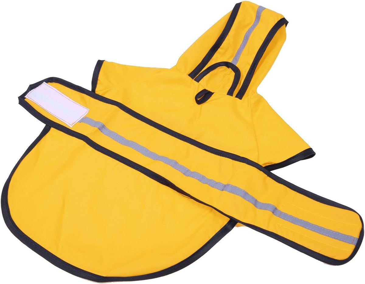 Impermeable HDE con capucha, poncho protector para perro pequeño, g...