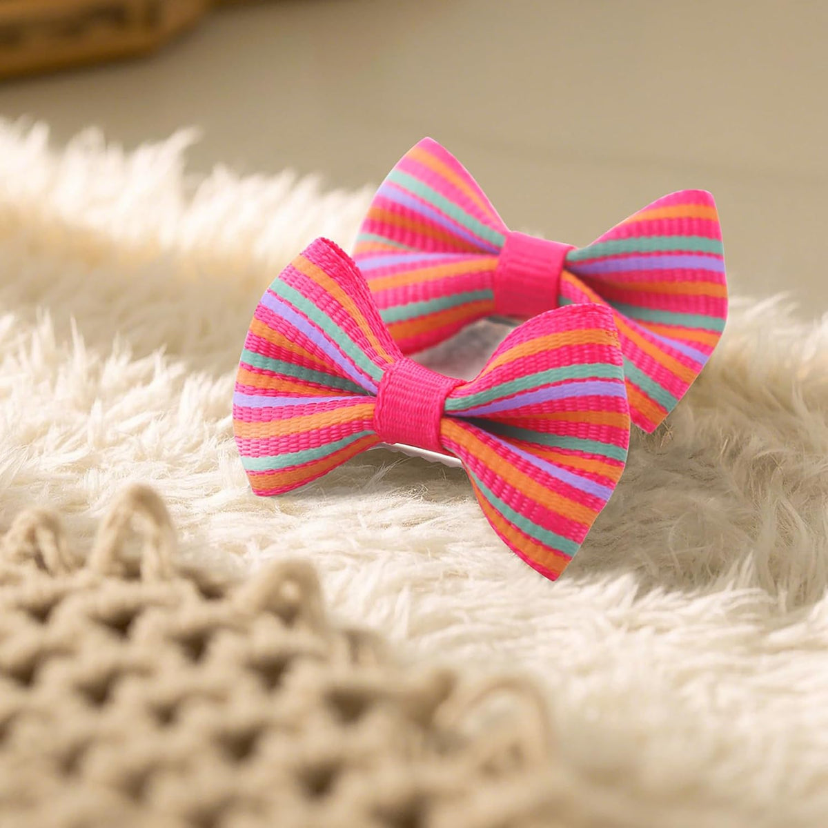 QingHan Lazos para el pelo de perro para cachorros pequeños: clips...