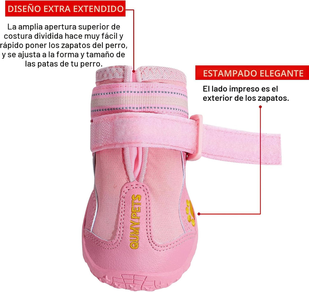 QUMY - Zapatos para perros grandes, botas medianas para perros y pr...