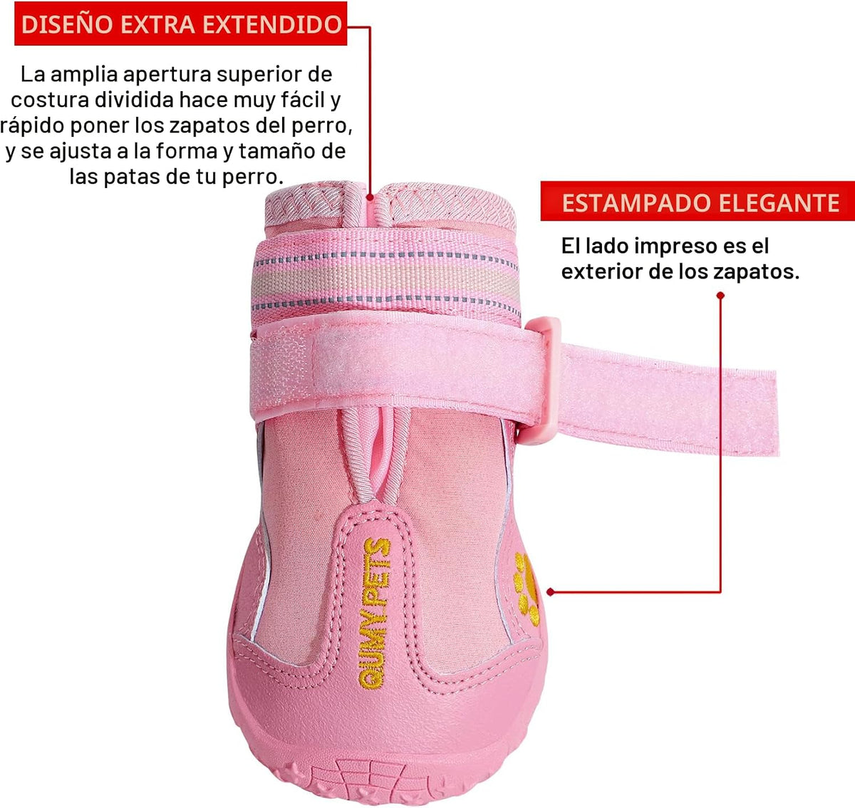 QUMY - Zapatos para perros grandes, botas medianas para perros y pr...