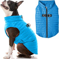 Gooby Chaleco acolchado para perro, azul, talla S | Cortavientos ul...