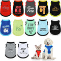 12 Piezas Camisas para Perros Ropa Estampada para Mascotas con Letr...