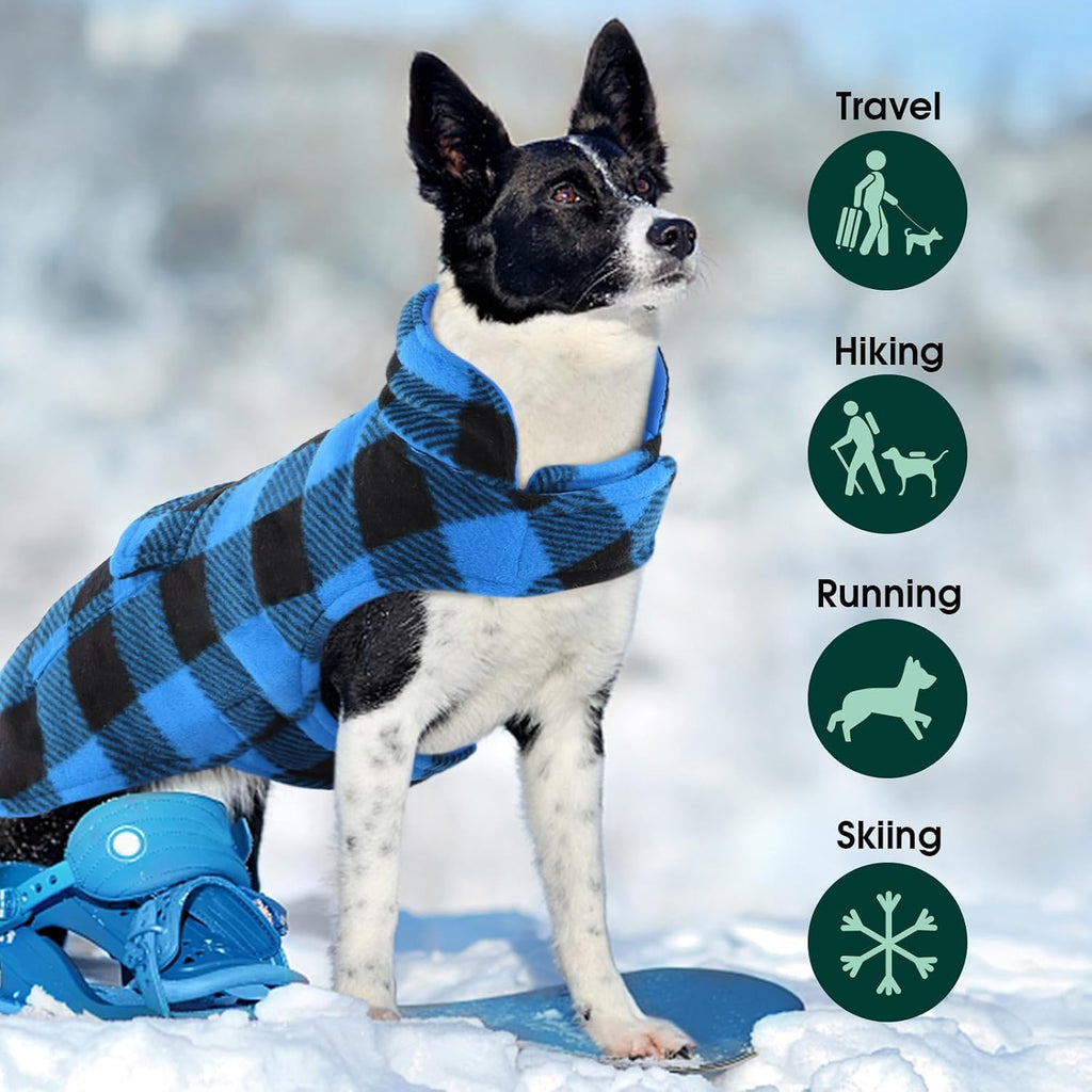 Kuoser Abrigo de Invierno para Perro, Chaqueta de Forro Polar Resis...