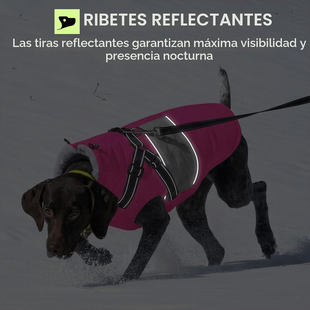SUNFURA Abrigo para perro pequeño con arnés integrado, chaqueta cál...