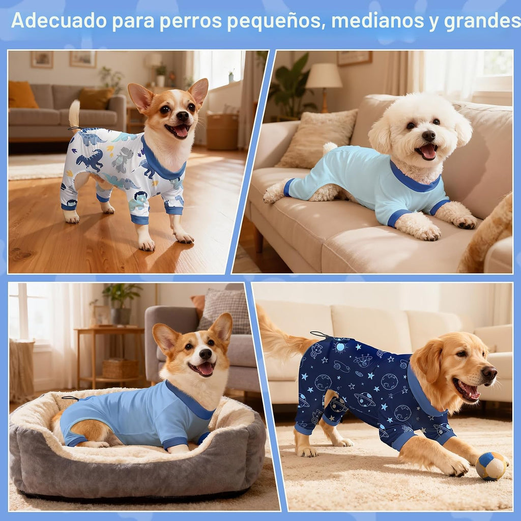 Bienbee Pijamas para Perros, Paquete de 4 Pijamas Lindos y Suaves p...