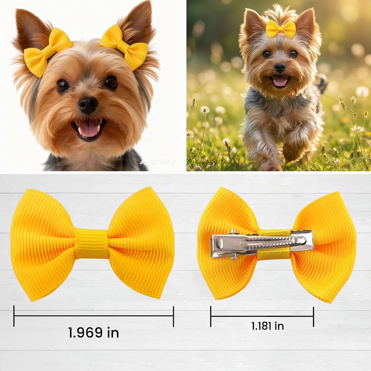 QingHan Lazos para el pelo para perros pequeños \u2013 Lazos para m...