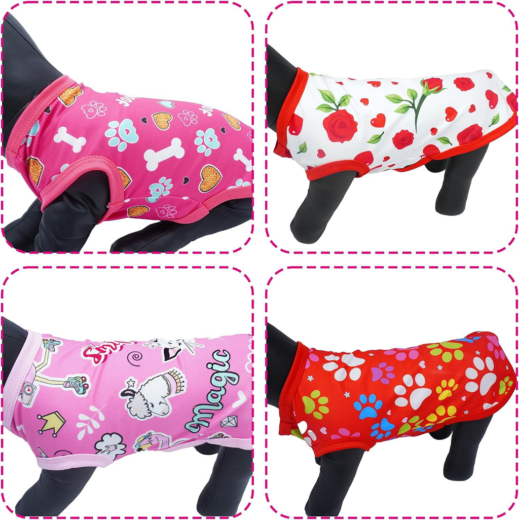 JpGdn - 8 camisetas para perro para niña, talla XL, camiseta sin ma...