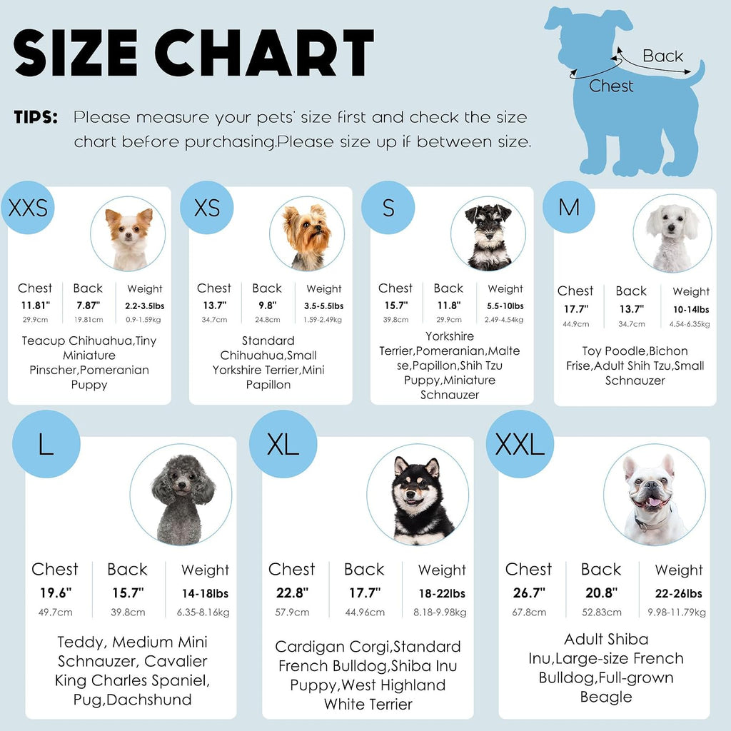 BAOBICUTE Paquete de 3 suéteres para perros pequeños, niñas y niños...