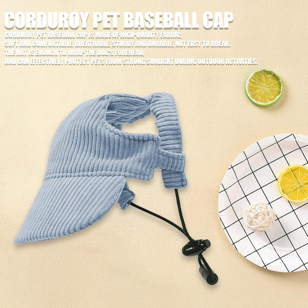 Gorra de béisbol para perro, gorra de playa de verano para perro y...
