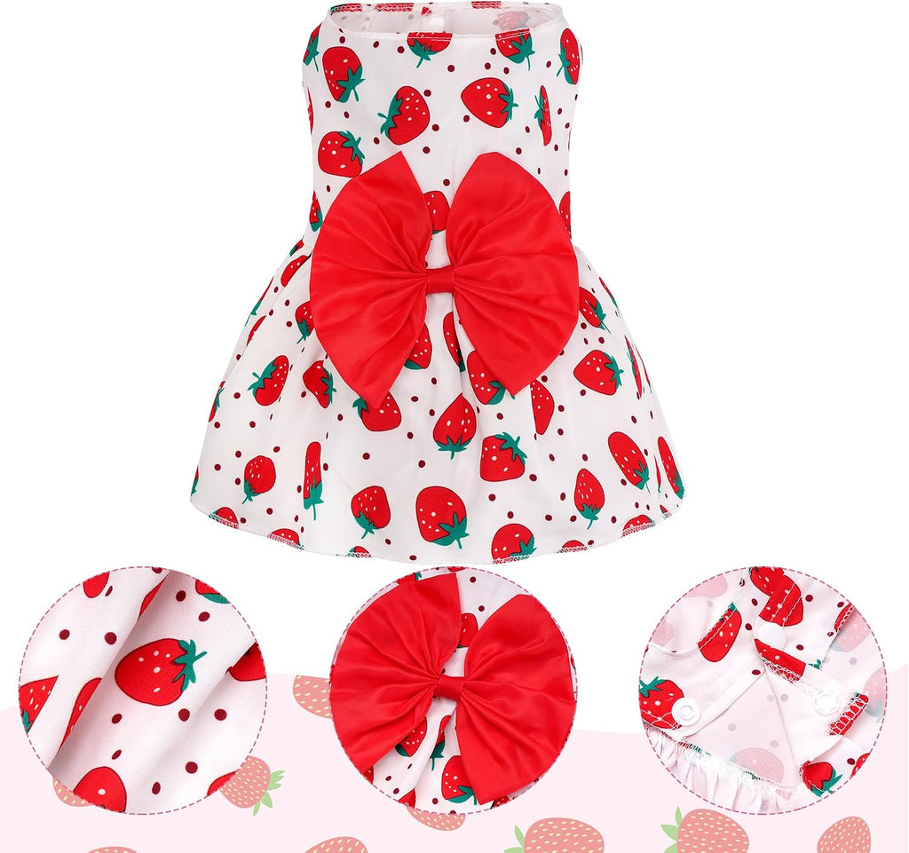 choyaxo 4 piezas lindo vestido para perro, vestido para mascotas, f...