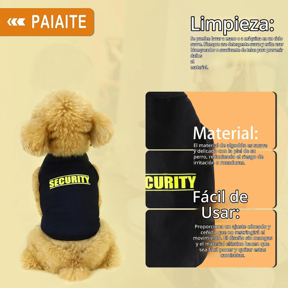 Descubre la ropa acogedora de algodón canino: chaleco suave y trans...