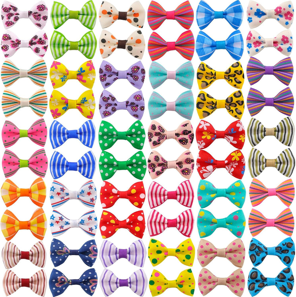 QingHan Lazos para el pelo de perro para cachorros pequeños: clips...